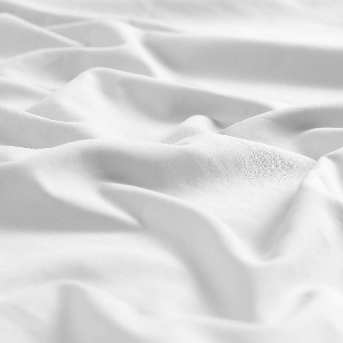 100% Organic Cotton Solid Color White Sheet Set